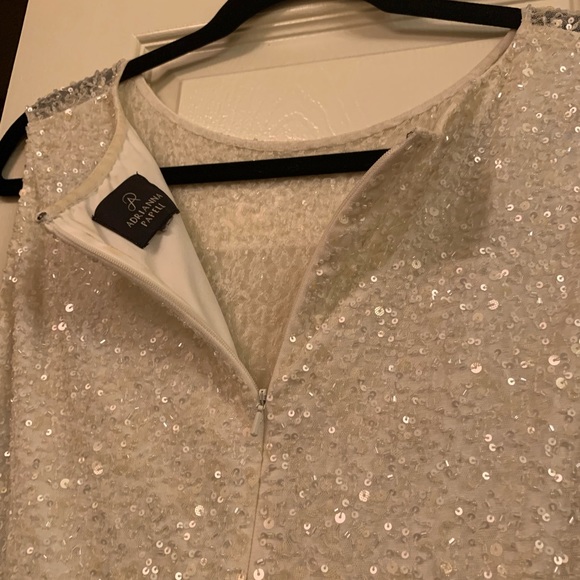 Stunning black tie gown dress size 18W, sexy partial sheer top sweetheart neck - Picture 5 of 8